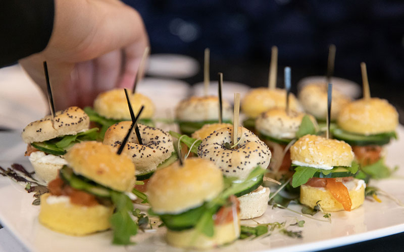Real estate open house food ideas: Dainty Finger Sandwiches