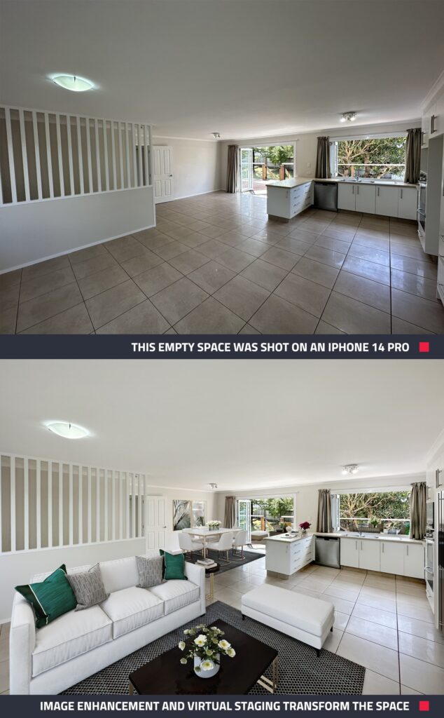 Virtual staging with an iphone